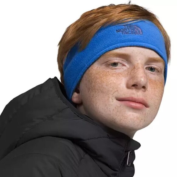 NWT The North Face Kids' Glacier Blue Reversible Fleece Headband - Picture 1 of 6